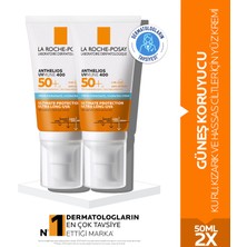 Anthelios Uvmune 400 Spf 50+ Güneş Kremi 50 mlx2 - Kuru, Kızarık ve Hassas Ciltler İçin