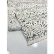 Stil Gri Mavi Iskandinav Halı