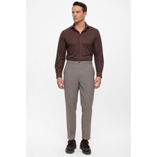 Antioch Bej Beli Lastikli Regular Fit Erkek Pantolon