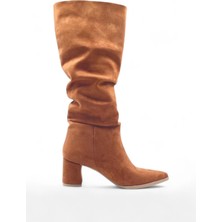 Melen Shoes Harmony Taba Körüklü Rahat Kadın Çizme