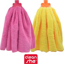 Cleanshe Premium Havlu Yedek Mop 2'li Set