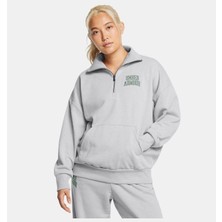 Kadın Ua Icon Heavyweight Terry Oversized Yarım Fermuarlı Sweatshirt 1386495-011