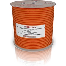 Anadolu Pars 305 Metre Cat6 23AWG Cat6 Kablo Outdoor Turuncu Dış Mekan Cat6 Utp Kablo Zırhlı Cat6 Kablosu