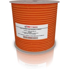 Anadolu Pars 305 Metre Cat6 23AWG Cat6 Kablo Outdoor Turuncu Dış Mekan Cat6 Utp Kablo Zırhlı Cat6 Kablosu