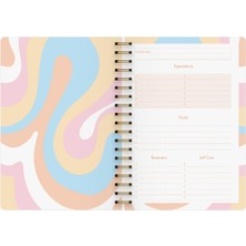 Le Color Süresiz Planlayıcı Spiralli Ajanda Defter Lotus 17 x 24 cm