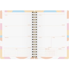 Le Color Süresiz Planlayıcı Spiralli Ajanda Defter Lotus 17 x 24 cm