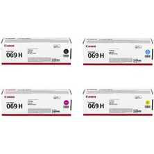 Canon CRG-069H Orjinal Toner 4'lü Set - Tüm Renkler Toner Takımı