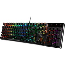 Redragon Devarajas K556 Rgb Türkçe Q 104 Tuş Mekanik Brown Switch Kablolu Oyuncu Klavyesi