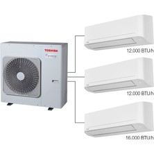 Toshiba 3m A+++ Multi Split Inverter Klima 1 Dış + 3 Iç Ünite (12.000+12.000+16.000 Btu)