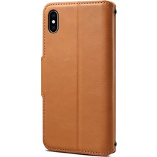 Forestl Digital iPhone Xs Max Kılıf Cüzdan Standlı Deri Telefon Kılıfı Koruyucu-Haki (Yurt Dışından)