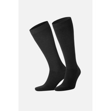 Mısırlı Unisex Merino Yünü Kışlık Tekli Siyah Sıkılaştırıcı Çorap   M Comp S