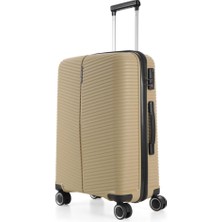 Alinka Ççs 5224 Silikon Valiz Set - Polipropilen 3 Lü Kırılmaz Valiz Seti