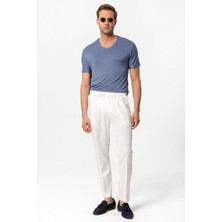 Antioch Indigo Basic V Yaka Erkek T-Shirt