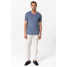 Antioch Indigo Basic V Yaka Erkek T-Shirt