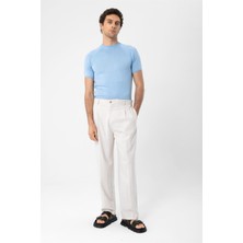 Antioch Bebe Mavi Bisiklet Yaka Triko T-Shirt