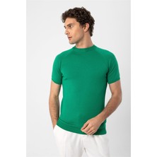 Antioch Yeşil Bisiklet Yaka Triko T-Shirt