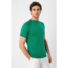 Antioch Yeşil Bisiklet Yaka Triko T-Shirt
