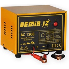 Demiriz BC1208 Demiriz Tek Akü Şarj Cihazı 8A Redresörü (Çıkış Sigortalı)