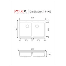 Polex P-9 Granit Eviye