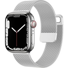 NewPole Metal Bileklik Apple Watch Uyumlu Bileklik 42 mm 44 mm 45 mm 49MM Paslanmaz Çelik File Mıknatıslı Kilit