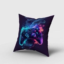 Bebemotto Joystick,  Çift Taraflı, Ithal Kadife Kumaş, Çocuk Bebek Odası Kırlent Kılıfı