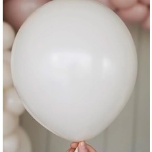 Kidspartim Retro Beyaz Pastel Balon 5 Li