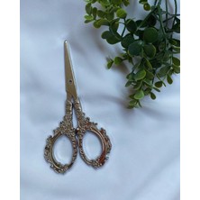 Zb Flowers Söz Nişan Makası Nakışlı Gümüş Makas