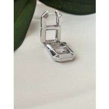 Mi Brillo Accessories Serenay Gümüş Sekiz Rakamlı B Küpe