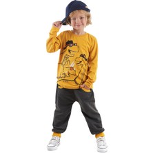 Denokids Cool Dinolar Erkek Çocuk T-Shirt Pantolon Takım