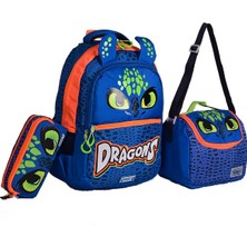 Muggle 9167 Dragons Okul Sırt Çantası 3'lü Set