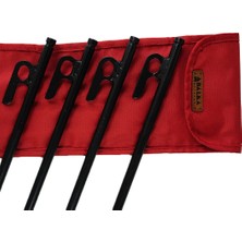 Bal-Kar 6 Adet Siyah Çadır Çivisi 40 cm ve Taşıma Çantası