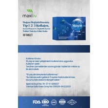 Maxiliv Maxcle Doğası Değiştirilmemiş Tip 1-2-3 Kollajen, Şeytan Pençesi, Akgünlük, MSM, D Vitamini ve Zerdeçal İçeren 30 Tablet |  