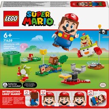 LEGO® Super Mario İnteraktif LEGO® Mario™ ile Maceralar 71439 - 6 Yaş ve Üzeri Çocuklar İçin Yoshi İçeren Oyuncak Araç Yapım Seti (218 Parça)