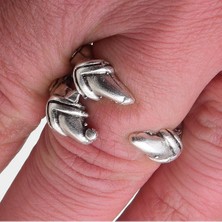 İdol Avm Üç Pençe Ayarlanabilir Motorcu Erkek Yüzük