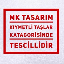 Mk Tasarım Gerçek Inci Gerçek Mavi Kuvars Taşı Bileklik MKT43001