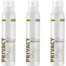 Privacy Gold Women Deodorant 3 x 200 ml