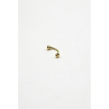 Gold Piedra 14 Ayar Altın Kemik Uçlu Piercing