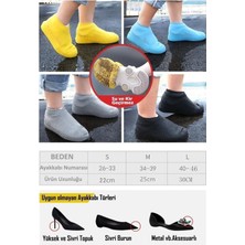 Main Shop Silikon Yağmur Koruyucu Ayakkabı Kılıfı Kaymaz Su Kir Geçirmez
