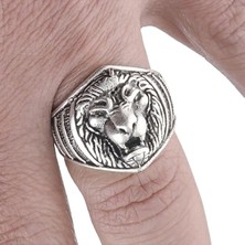 İdol Avm Aslan Tasarım Ayarlanabilir Motorcu Erkek Yüzük Y24 T5