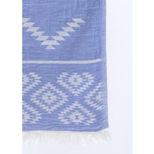 Soft Style Home Jakarlı Müslin Peştemal Çift Katlı 90 X 180 Cm  Pamuk Truva