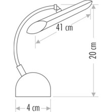 Cata Beyaz Işık CT-5212 Dekoratif LED Aplik Kuğu [krom] 7W 6400K Beyaz  LED