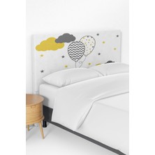 Talia Home Balon Desenli Çocuk Odası Yatak Baza Başlık Kılıfı TLABK-189