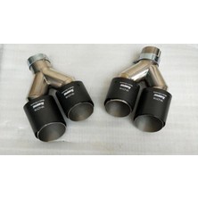 Akrapovic Akrapoviç Egzoz Ucu 90MM Çiftli Açık Ağızlı 2 Li Set