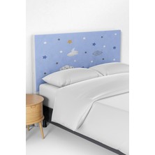 Talia Home Gökyüzü Bulut Desenli Çocuk Odası Yatak Baza Başlık Kılıfı TLABK-029