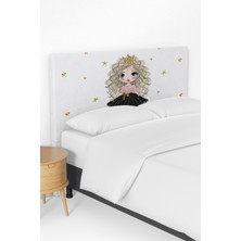 Talia Home Kıvırcık Prenses Desenli Çocuk Odası Yatak Baza Başlık Kılıfı TLABK-067