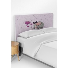 Talia Home Fil Desenli Çocuk Odası Yatak Baza Başlık Kılıfı TLABK-010