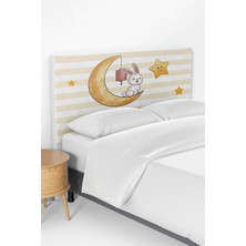Talia Home Tavşan Ay Yıldız Desenli Çocuk Odası Yatak Baza Başlık Kılıfı TLABK-148