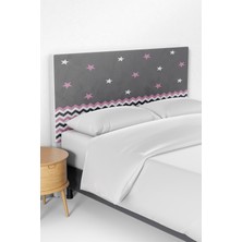 Talia Home Yıldız Zigzag Desenli Çocuk Odası Yatak Baza Başlık Kılıfı TLABK-154