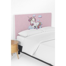 Talia Home Unicorn Desenli Çocuk Odası Yatak Baza Başlık Kılıfı TLABK-060