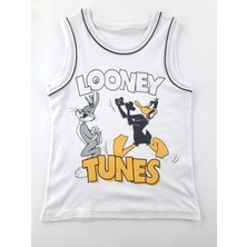 Bonboner Kids Erkek Çocuk Şort Sıfır Kol Tişort Ikili Takım Looney Tunes Baskılı Kırmızı Mavi Renk